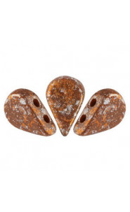 Les perles par Puca® Amos beads Opaque choco tweedy 13600/45703
